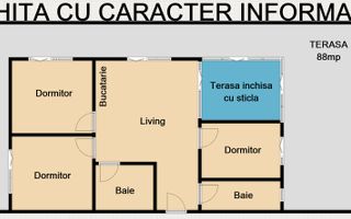 Apartament cu 4 camere+terasa 88mp+parcare/zona Eroilor. - Poză 1