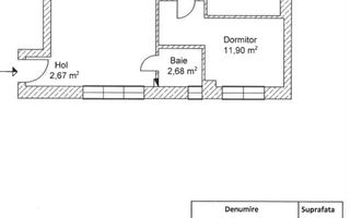 Apartament 3 camerere etajul 1. Imobil nou 2 parcari subterane incluse - Schiță 3