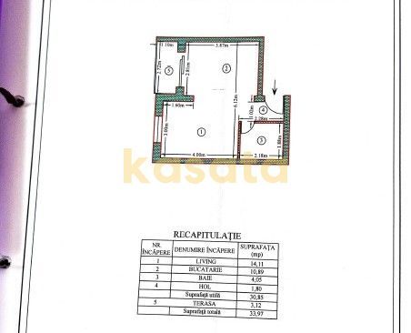 OPORTUNITATE | STUDIO | MILITARI RESIDENCE | MOBILAT UTILAT - Schiță 10