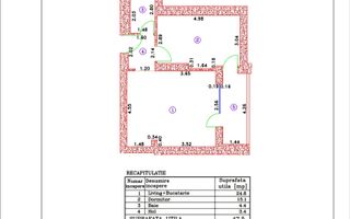 Cortina North 2 camere premium mobilat, utilat complet, parcare - Schiță 9