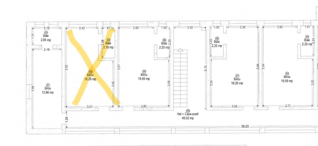 Birou 20,47 mp, renovat, aer conditionat, et 2, Mehala | Comision 0 - Poză 14