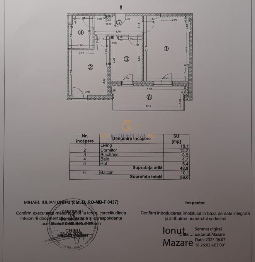 Apartament 2 camere, prima inchiriere, zona Grand Arena, Sector 4 - Schiță 13
