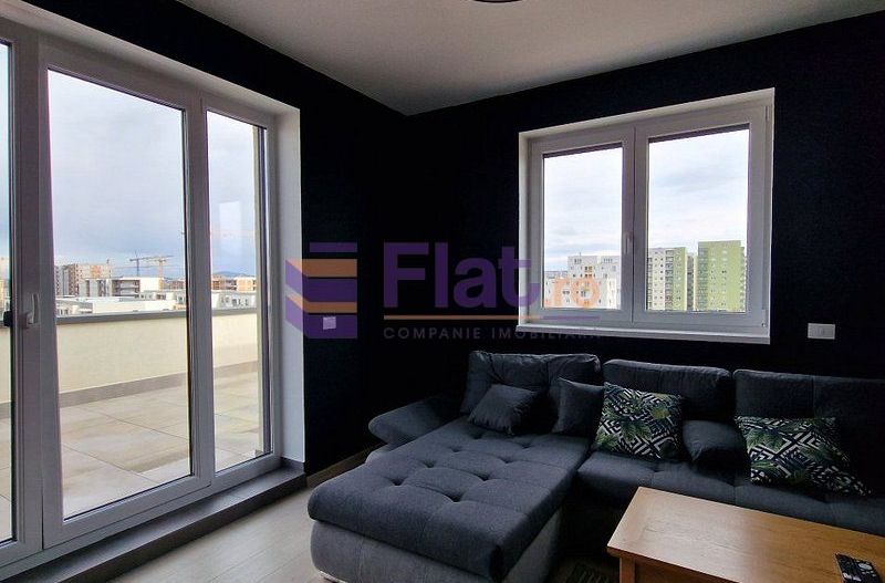 Penthouse de închiriat | 2 camere | Coresi – Tractorul | Terasă 50 mp - Poză 4