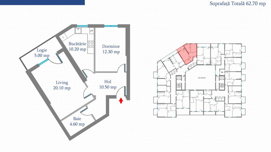 MILITARI-PRECIZIEI-METROU-2 CAMERE, 62.7 MP, DEC, BUCATARIE INCHISA, COMISION 0% - Poză 7