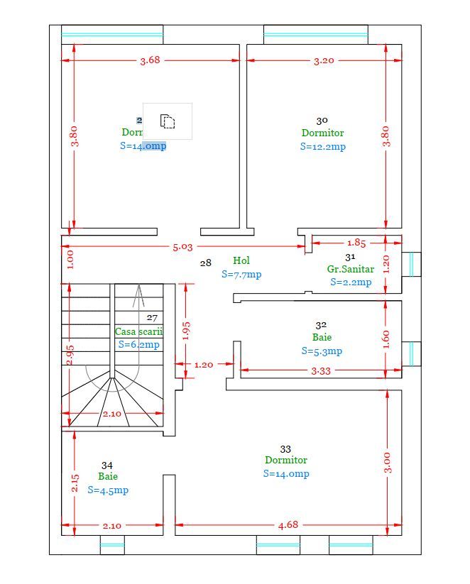 Duplex de vanzare la liziera padurii - 130 mp, 4 bai & 4 dormitoare - Poză 37
