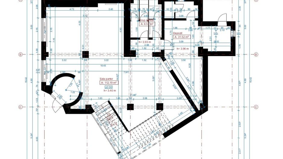 Spatiu comercial alimentatie publica  Piata Cipariu, 264 m2, TERASA - Schiță 5