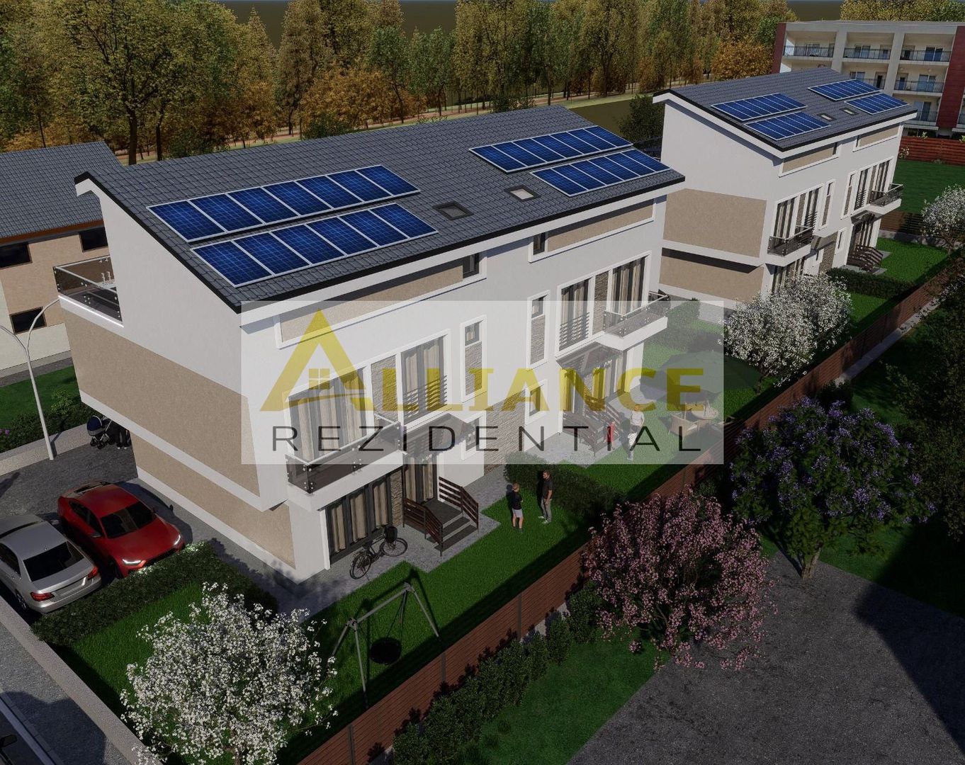 Popesti Leordeni-Duplex 5 camere - 4 bai-Terasa + Curte-250 MP - Poză 13