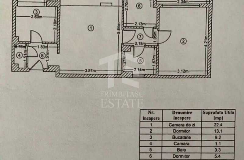 GIULESTI - Crangasi | 2 camere + birou 63mp la 1000 euro/mp - Poză 18