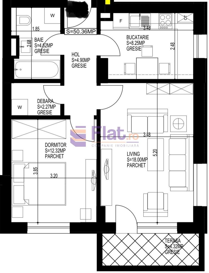 2 camere decomandat | Parcare| Stefan Baciu - Tractorul | - Poză 9