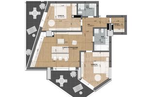 Apartament 3 camere PREMIUM în Evolution - Poză 38