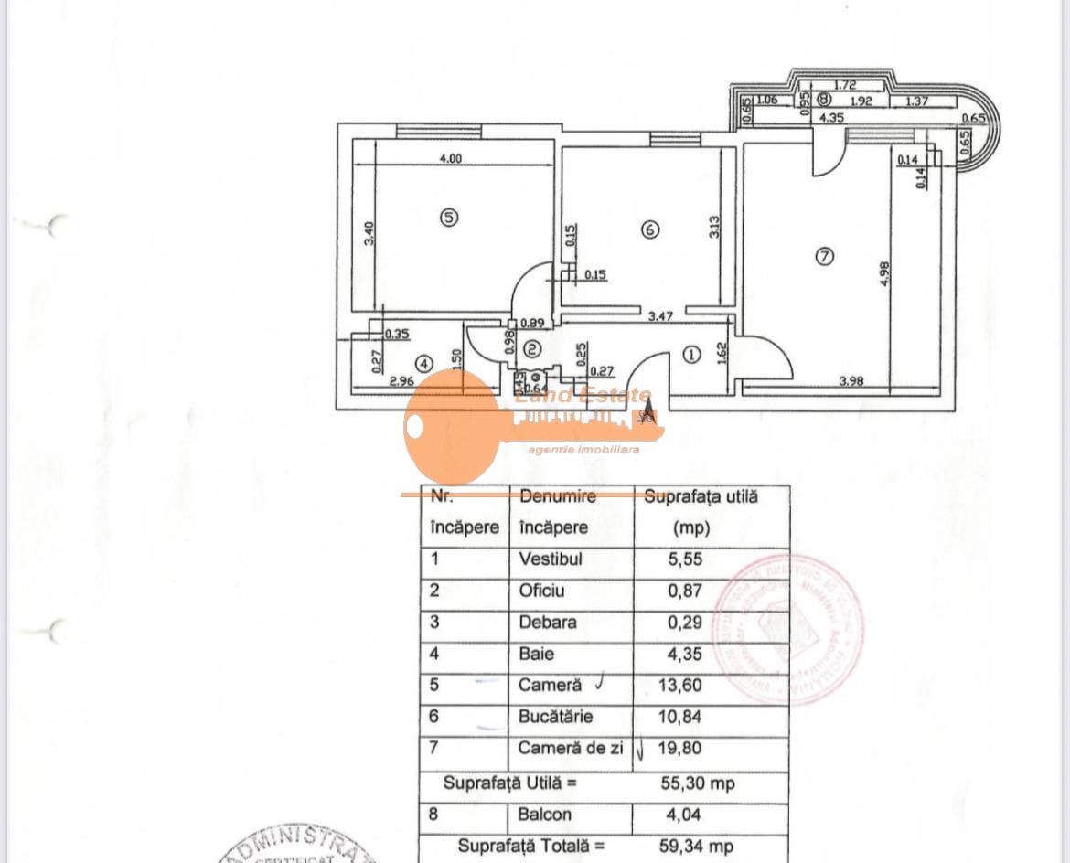 2 camere Dumbrava Noua-1985-renovat - Schiță 6