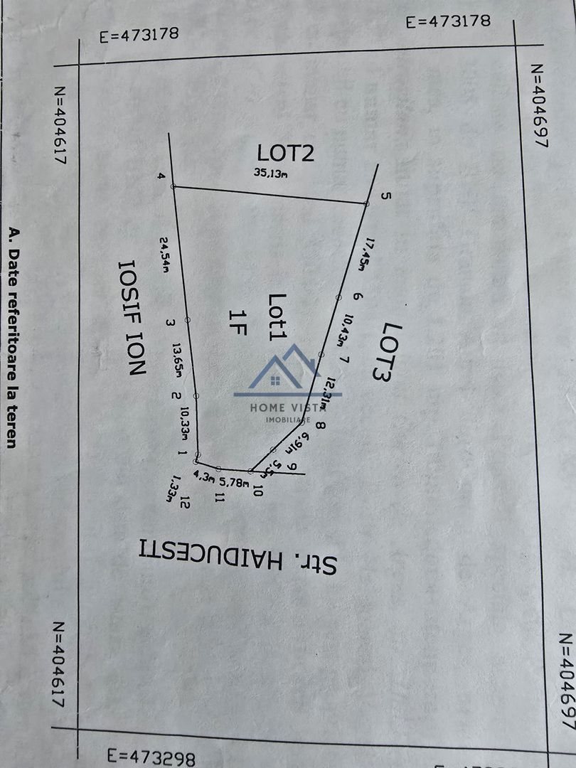 Teren intravilan 1201 mp – Curtea de Arges, Strada Haiducesti - Schiță 6