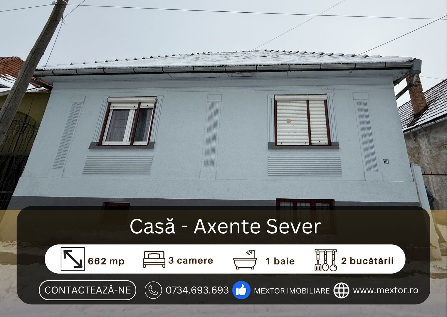 Casa de 3 camere,  Axente Sever - Poză 1