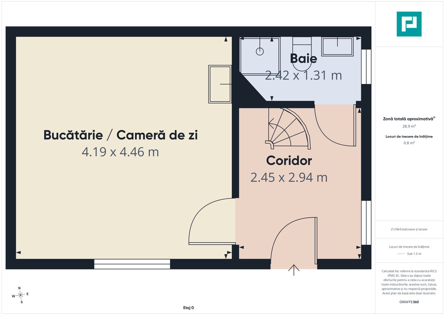 Apartament două camere decomandat ultracentral - Poză 8