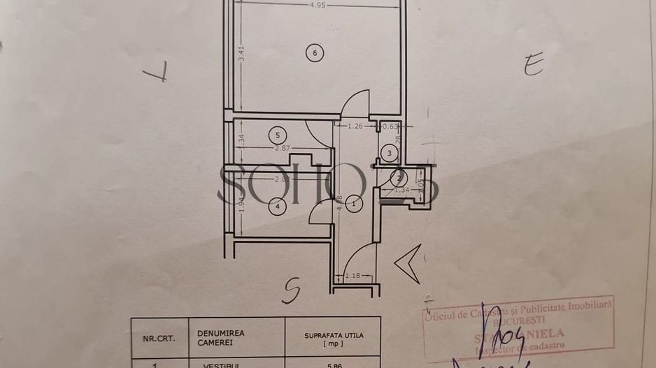 Apartament 2 camere | Etaj 1 | Aproape de Metrou Tineretului - Schiță 9