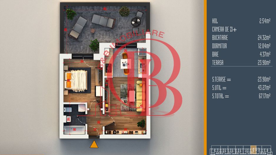 Oferta Lansare 2 camere proiect nou Pallady - Schiță 5