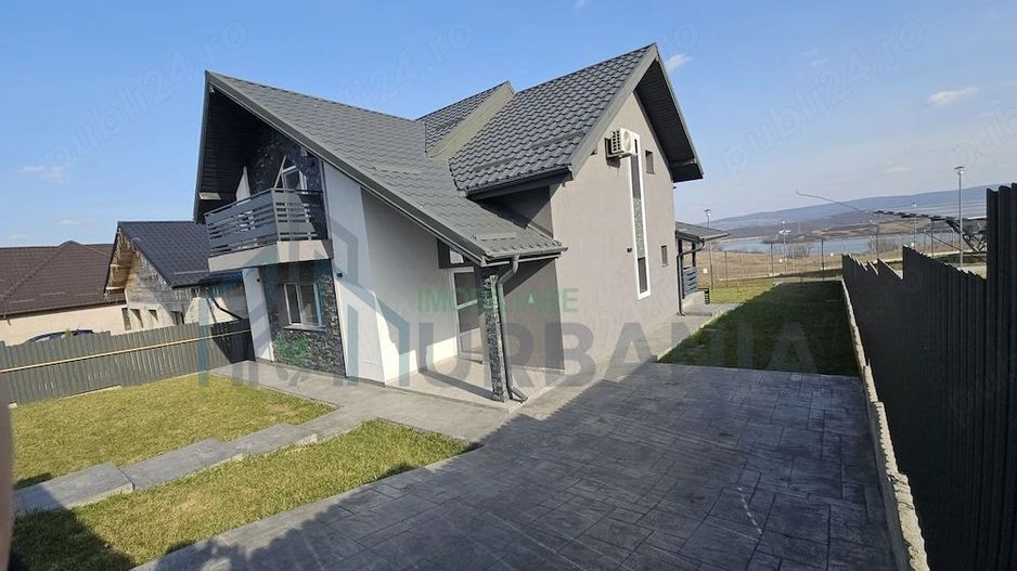 Casă modernă, 5 camere, clasa A, vedere lac, 500 mp teren, Ciurbești, Miroslava - Poză 3