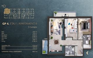 Apartament 3 camere, proiect Premium, la standard nZEB, zona Fabricii - Poză 2