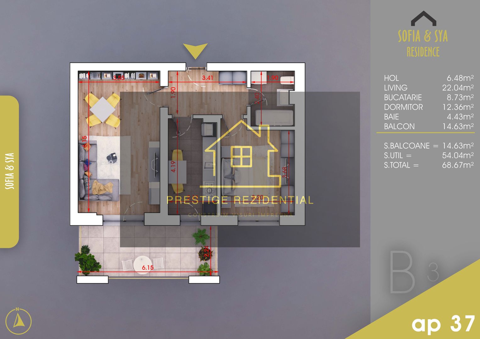 Apartament 2 cam, loc parcare bonus, Direct Dez, Comision 0 - Poză 3