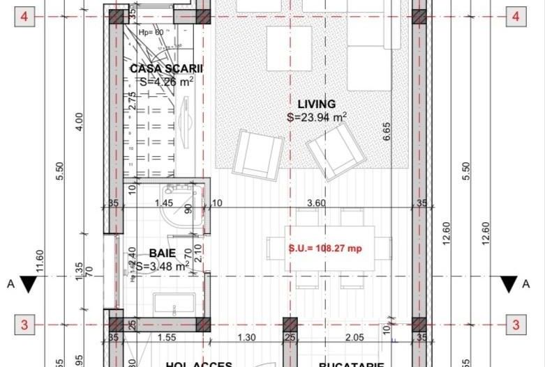 Casa individuala 4 camere -  Proiect arhitectural distinct - Giroc - Poză 10
