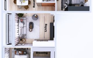 Apartament cu 3 camere de vânzare în Central, Galati - Poză 12