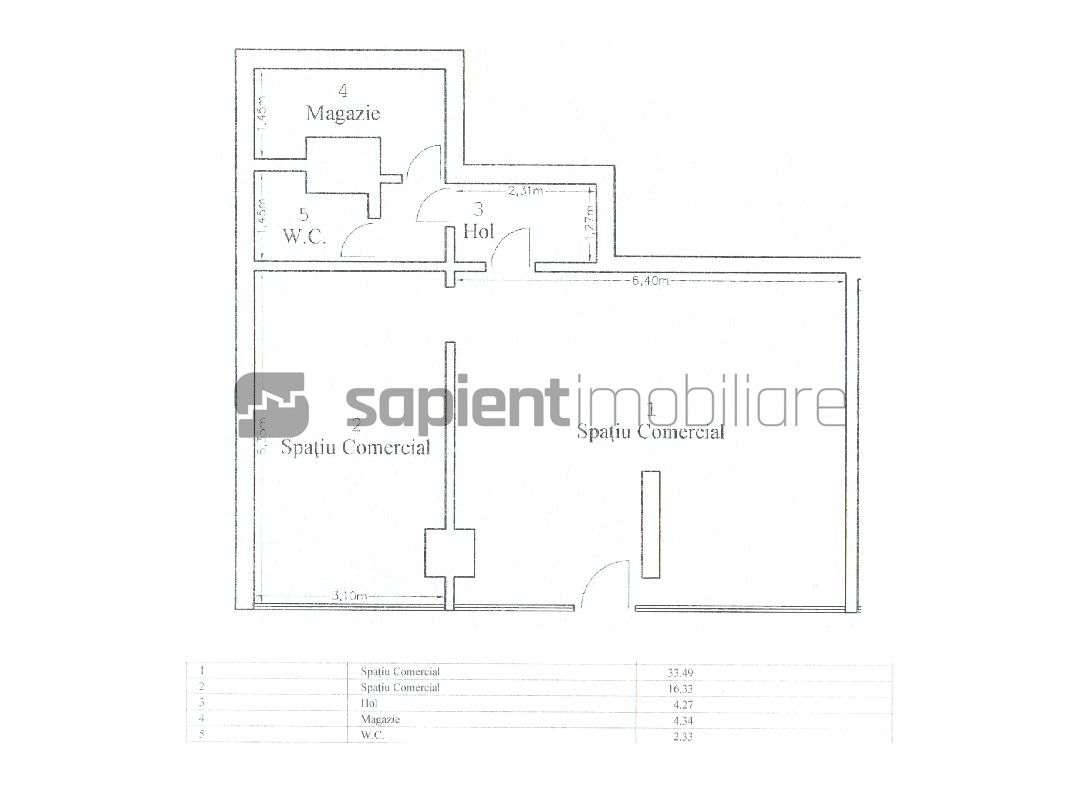 Sapient | Spatiu comercial în zona Oneștilor, Oradea - Schiță 6