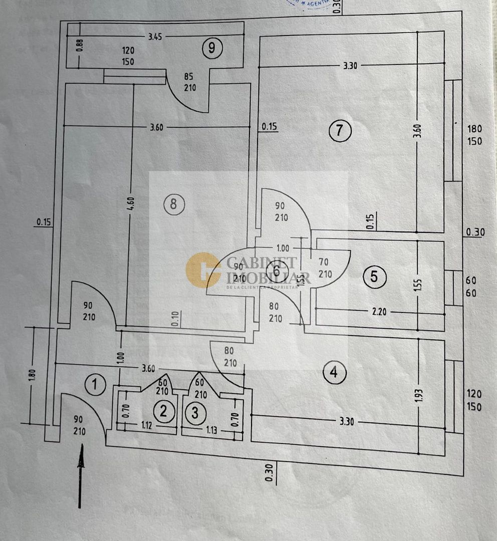 2 camere | 3/9 | 49mp | Drumul Taberei - parc | Renovat complet - Schiță 9