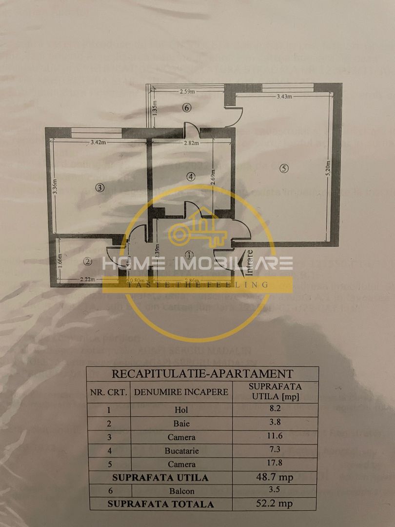 Etaj 2/Apartament 2 Cemere-Decomandat- 52MP!  📍Nicolina - Belvedere - Poză 5