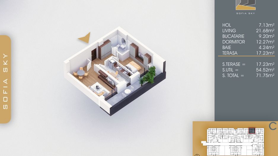 Apartament 2 camere decomandat  Titan Pallady  700 m Metrou Nicolae Teclu - Schiță 4