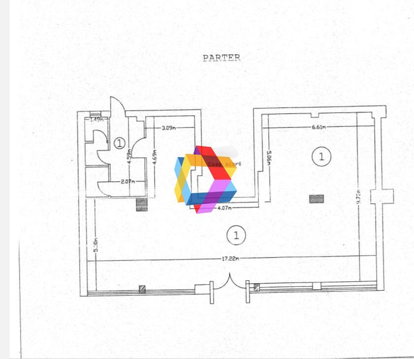 Spatiu comercial de închiriat  Brasov - 146 mp # spatii-comerciale-brasov.ro - Schiță 5