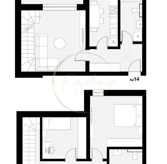 NOU | Apartament 3 camere spatios cu scara interioara | 2 locuri de parcare - Schiță 11