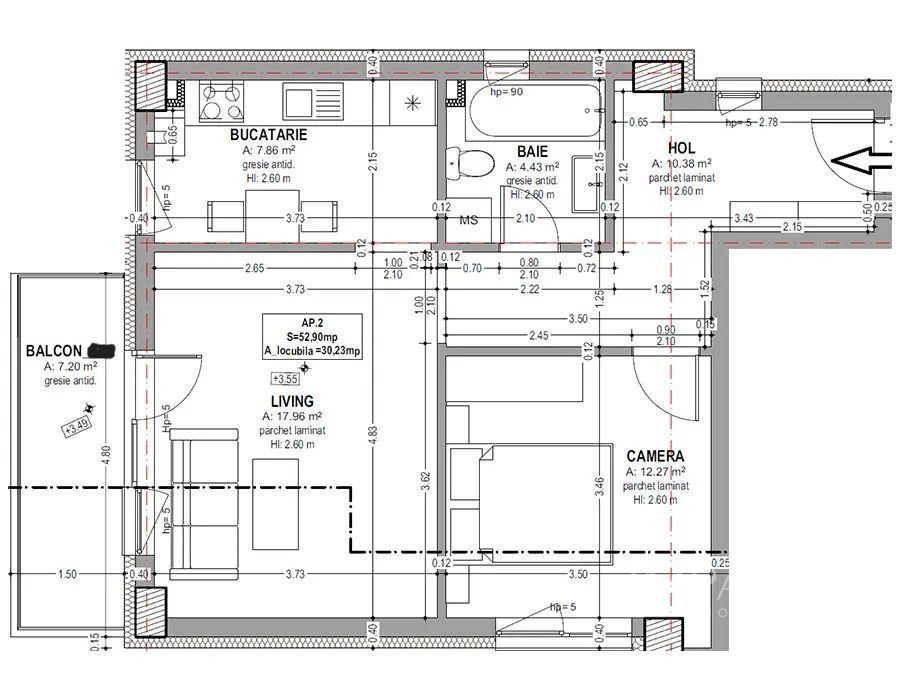 Oportunitate investitie! Apartament 2 camere si parcare - Poză 1