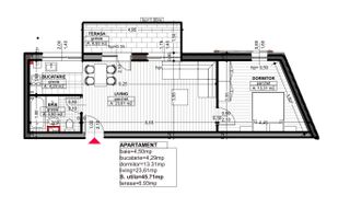 Apartament 2 camere, etaj intermediar, Piata Abator - Poză 11