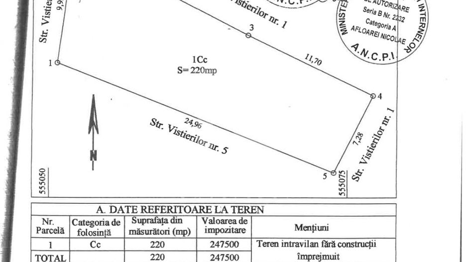 Rahova Piata Chirigiu, str. Vistierilor nr. 3, teren 220 mp de vanzare - Schiță 6