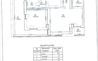 DE INCHIRIAT | APARTAMENT 2 CAMERE | AVIATORILOR |BLOC NOU |FIRST RENT - Schiță 7