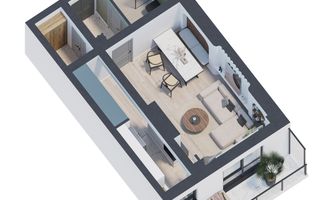 Apartament modern 1 cameră, 43 mp, 0% Comision - Poză 3