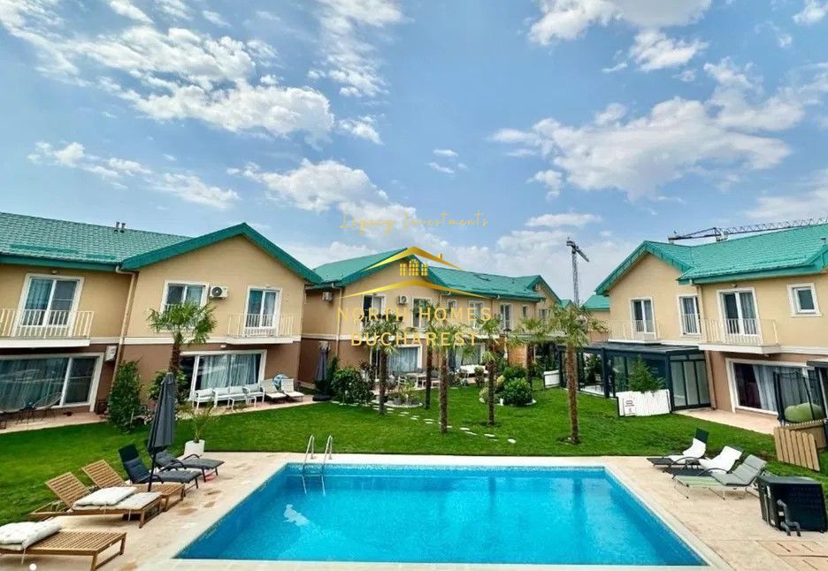 Vila tip M de vanzare in Cosmopolis, curte, piscina si parcari - Poză 12