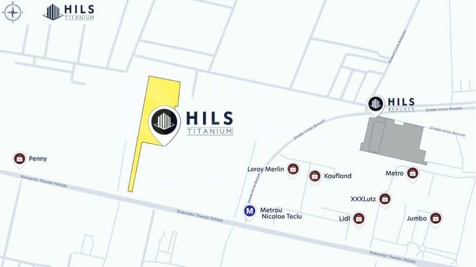 Vânzare, apartament, 2 camere tip 2C, HILS Titanium, București - Poză 8