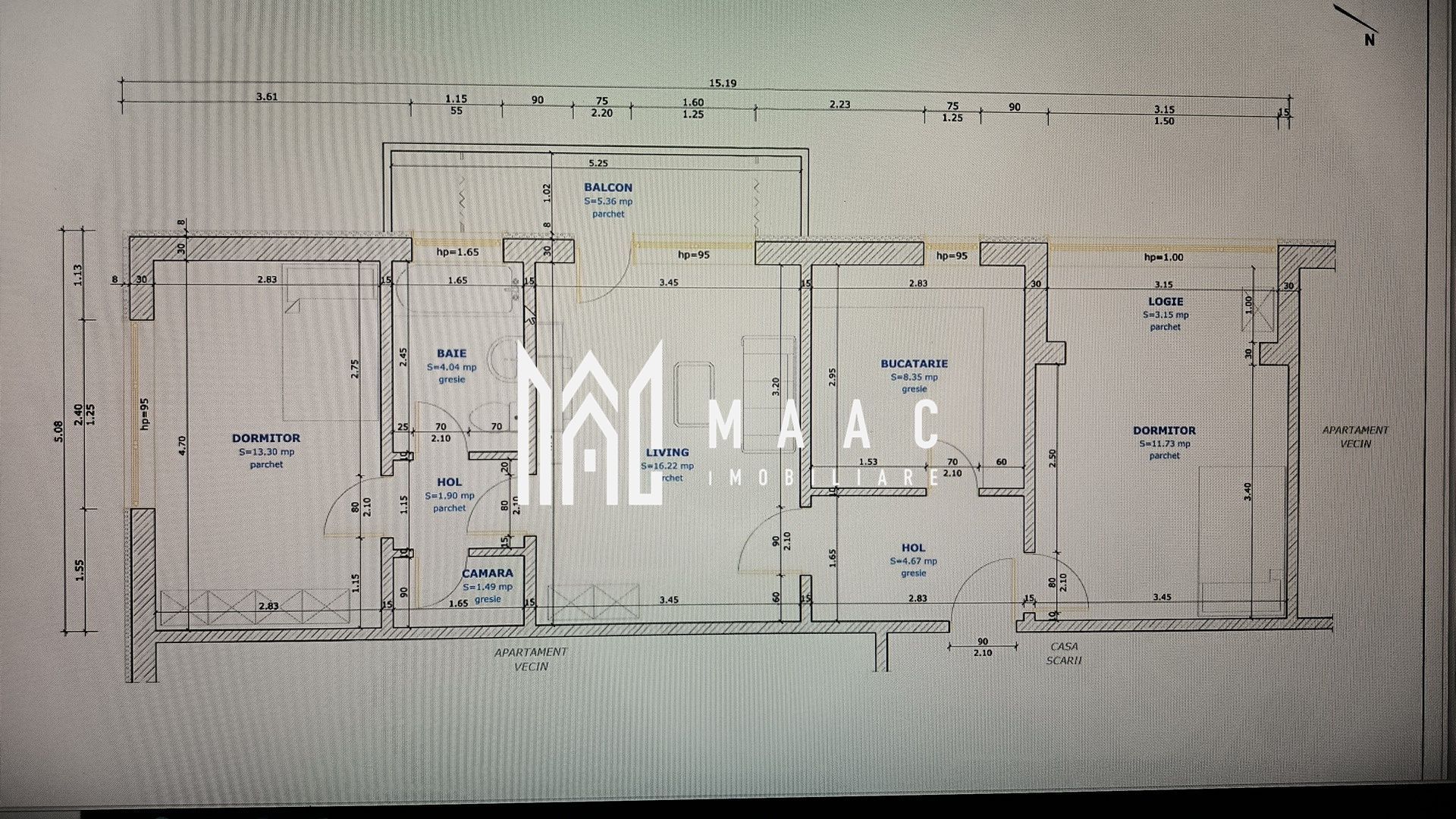 Apartament 3 camere | Semidecomandat | Zona Rahova - Poză 7