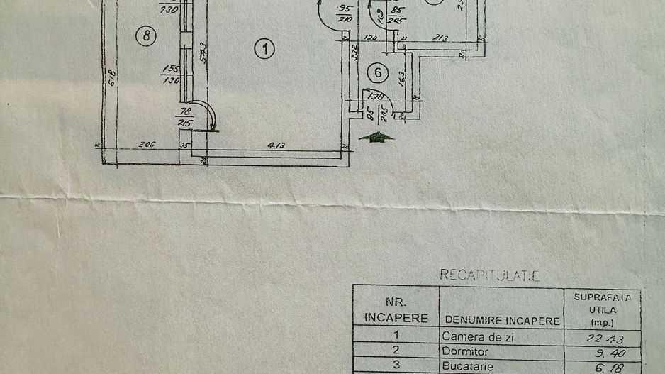 Proprietate rară Dorobanți, 2 camere, terasă 17mp, vedere apus, 68mp - Schiță 18