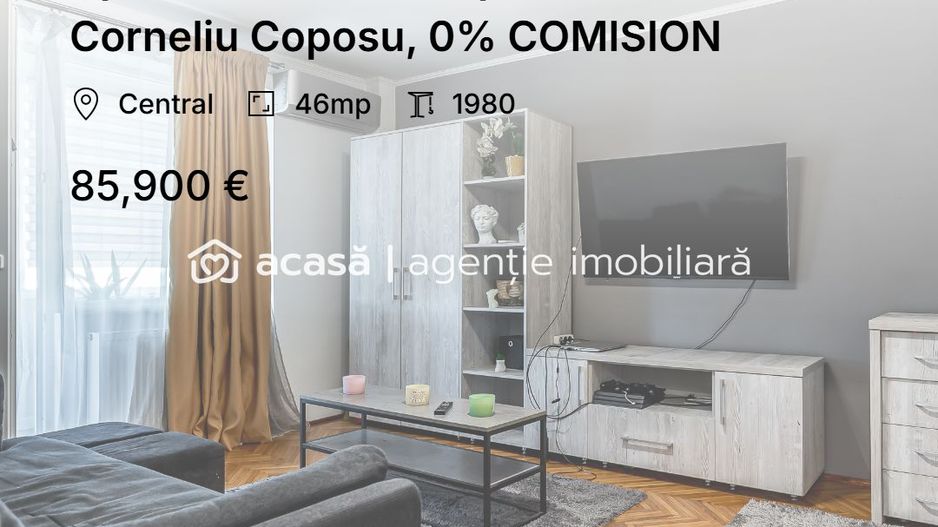 Apartament mobilat pe strada Corneliu Coposu, 0% COMISION - Poză 1