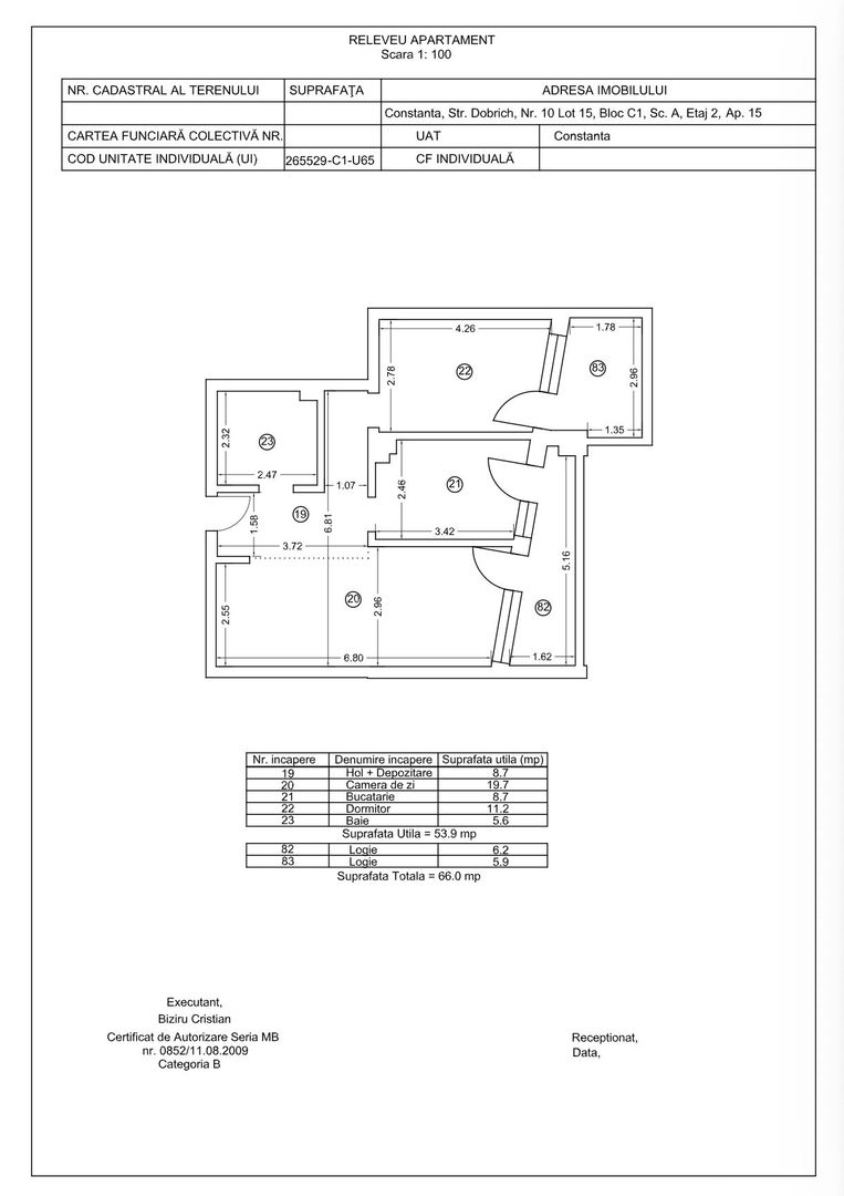 Tomis Nord - Vanzare apartament decomandat cu 2 camere,  bloc nou. - Poză 2