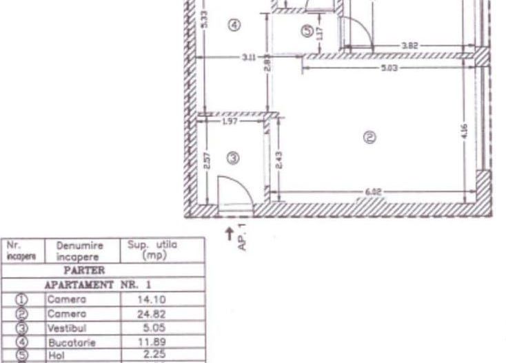 Vanzare 2 camere partial mobilat 1Mai-Victoriei - Poză 5