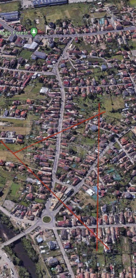 Vanzare teren autorizat, P+1, casa individuala, Someseni - Poză 2