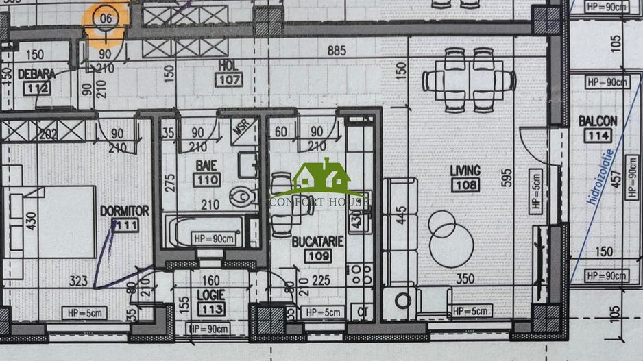 Apartament 2 camere, bloc nou, P+3, Ap.06, Et. 1, Bl.2 - CP2440181 - Poză 6