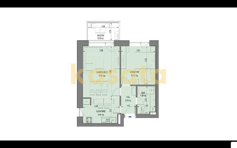 Apartament 2 Camere  | Nusco City Park | Mall Promenada | Premium - Poză 7