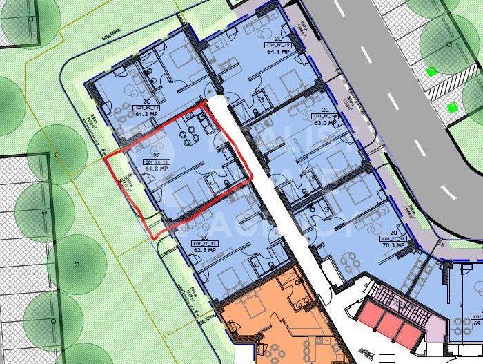 Apartament cu 2 camere, priveliste spre Lac - Schiță 5