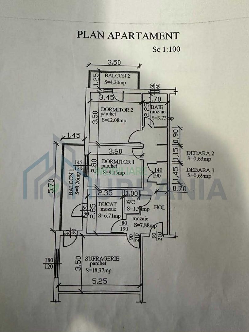 Apartament 3 camere, complet renovat, Tomesți, etaj 4 - Poză 1