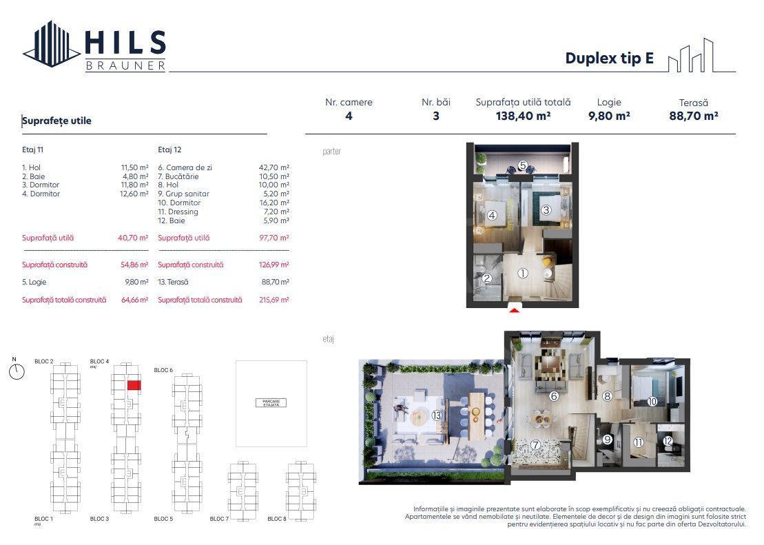 Vânzare, apartament, 4 camere tip E Hils Brauner, București - Poză 13