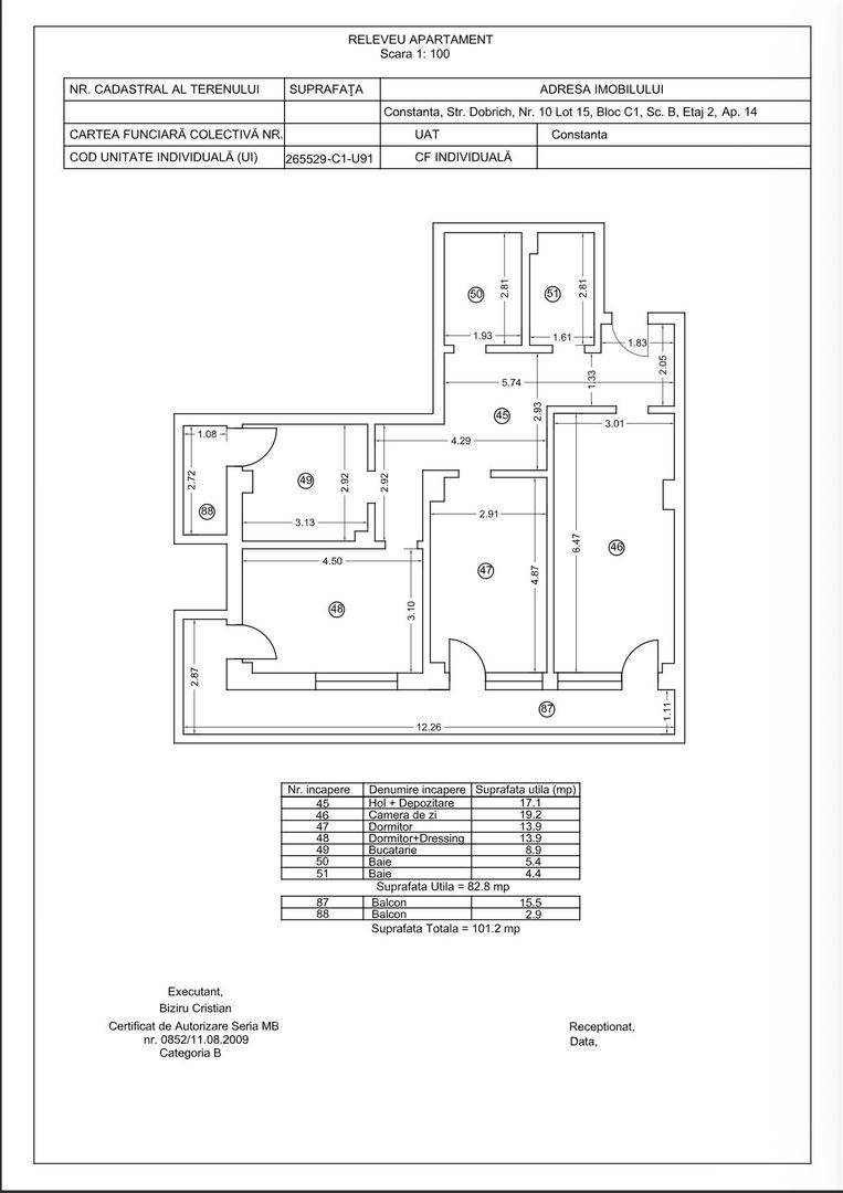 Tomis Nord - Vanzare apartament decomandat cu 3 camere, bloc nou. - Poză 22